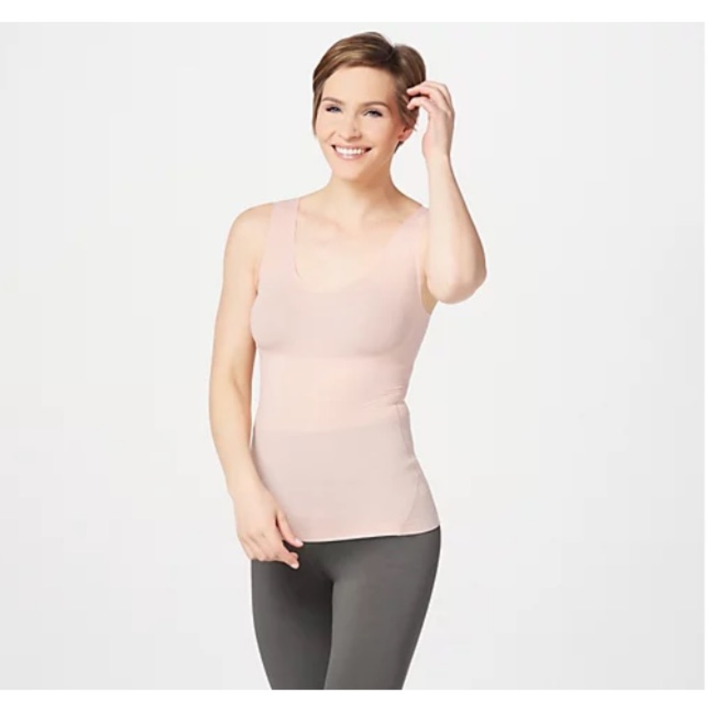 Spanx Beige pink shape wear tank top